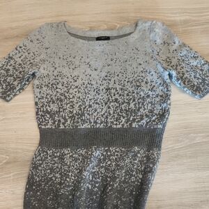 Ann Taylor Petite Gray Knit Top